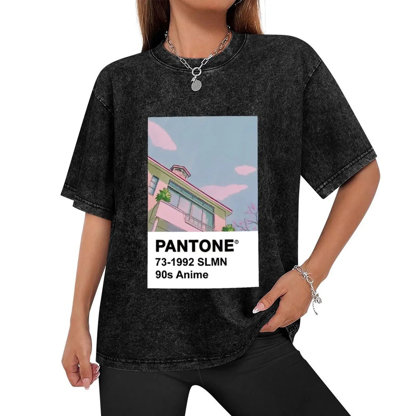 PANTONE 90s Anime T-Shirt sports fans customs design your own boys whites shirts men