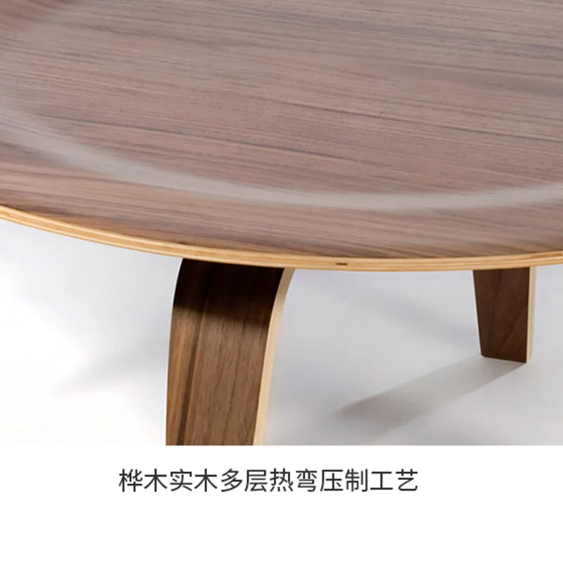 Modern Wood Round Coffee Table Centre Easthetic Dining Nordic Easthetic Tables Rustic Circle Stolik Kawowy Mid Century Furniture