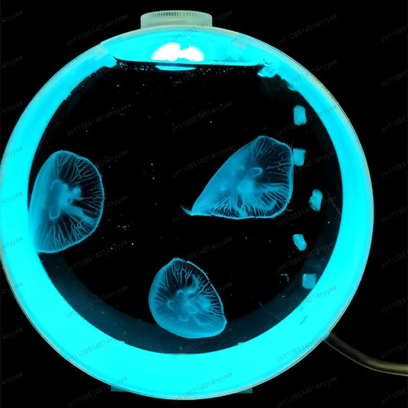 Mini Desktop Jellyfish Tank Bubble Aquarium Landscape Fish Tank Home Office Decor
