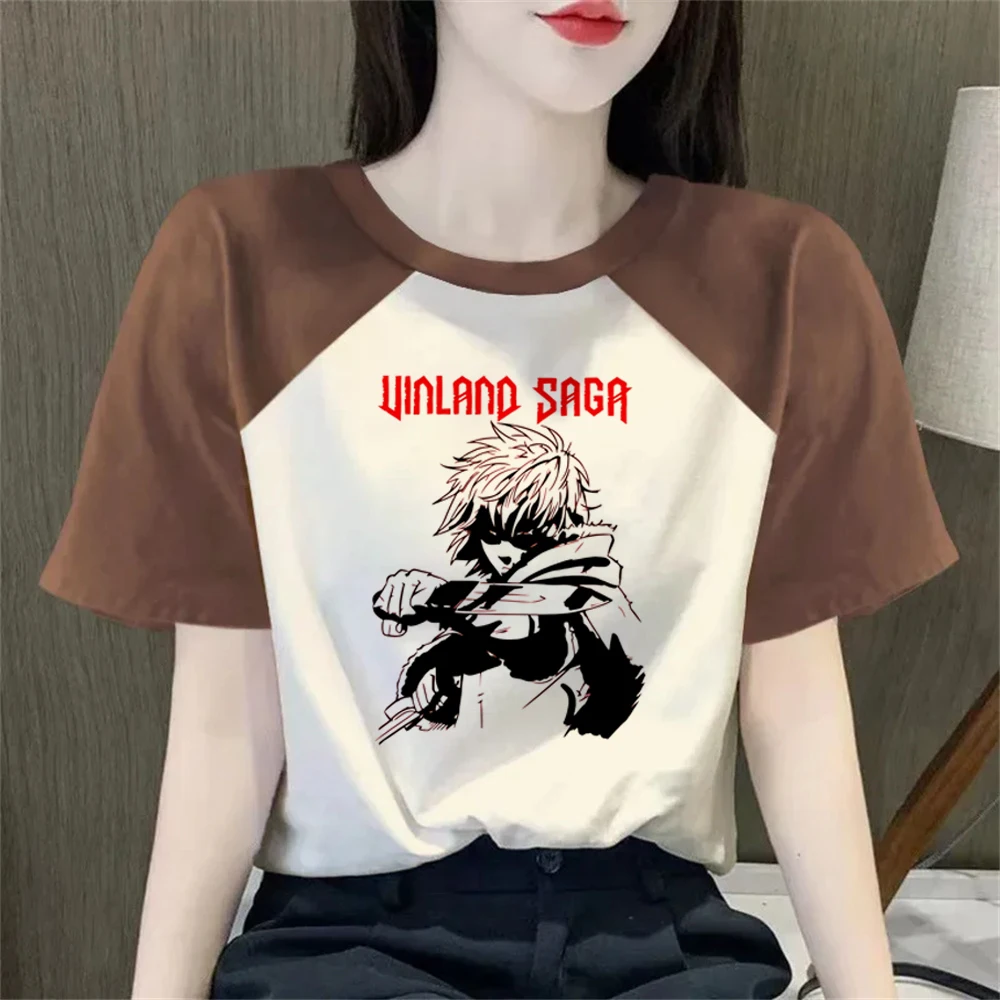 Vinland Saga t-shirt female kawaii goth summer meme japanese top tees y2k 2000s streetwear gothic kawaii