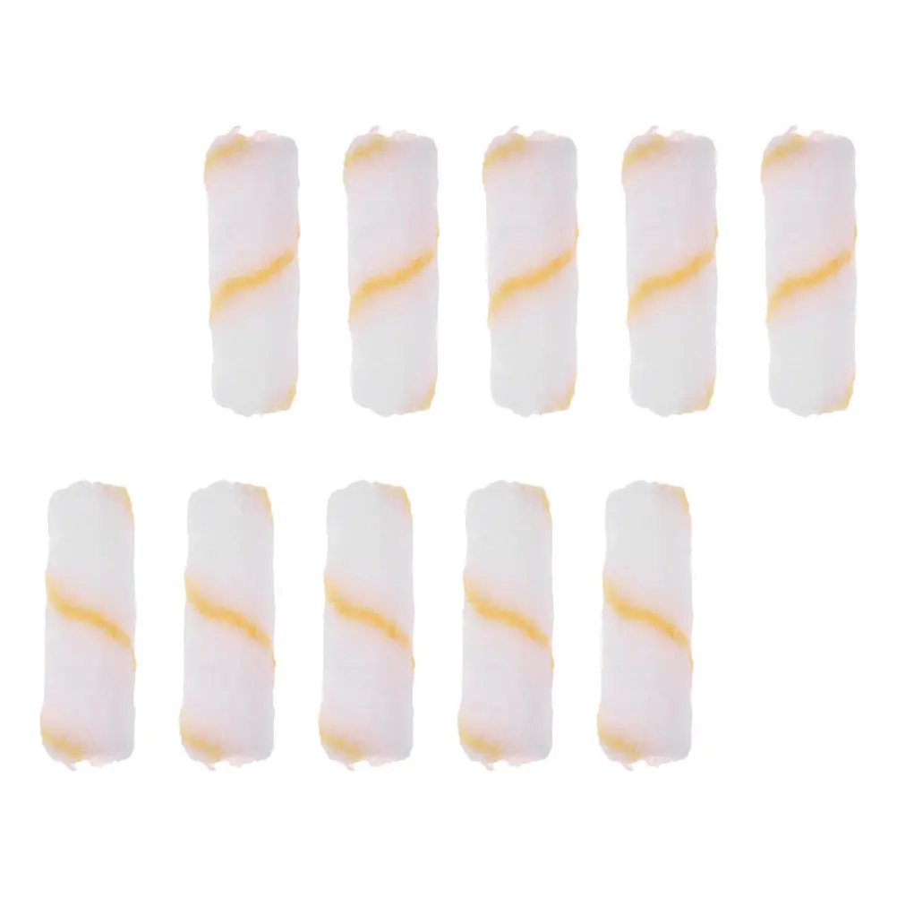 

48pcs Paint Roller Fabric Wrapped Covers 4 Inch Mini Plastic Assorted Home Repair Tools Easy Use Washable Reusable Painting
