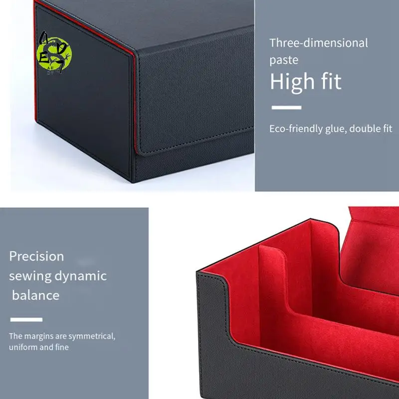 

AED7-Card Storage Box For Trading Cards,Card Deck Case, Magnetic Closure Card Holder For Magnetic Game Cards