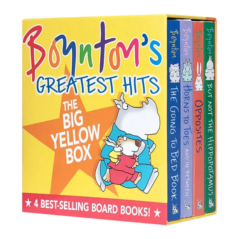 

4Books/Set, The Going to Bed Book Boynton's Greatest Hits, Baby Children's books aged 1 2 3, English picture book, 9780689826634