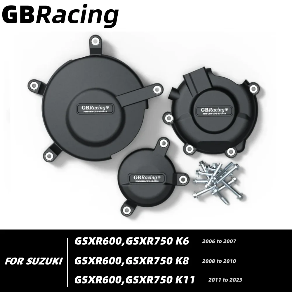 

GBRacing GSXR600/750 2006 to 2023 Motorcycle Parts Clutch Pulse Protective Cover Engine Protective Cover Suitable for SUZUKI