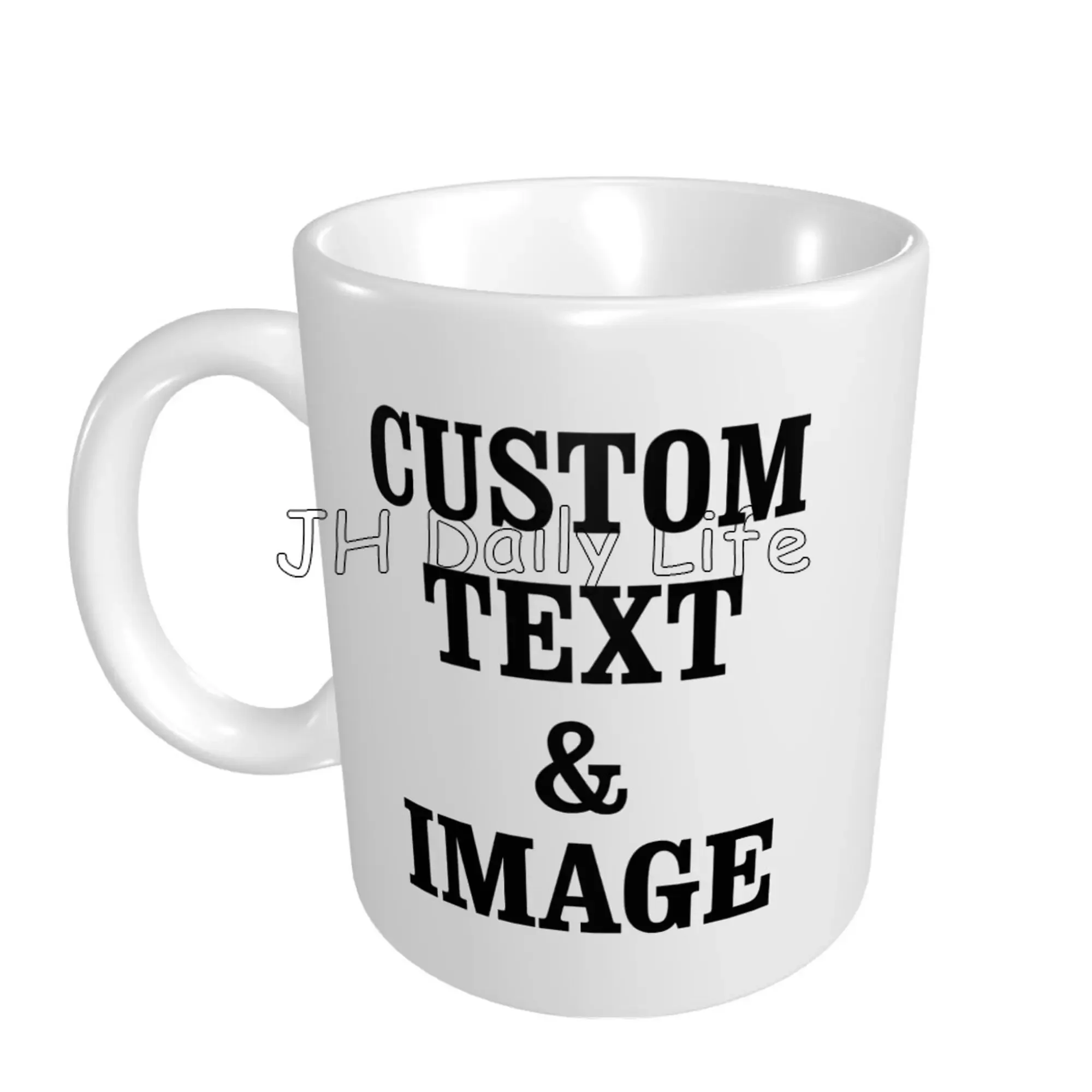 

Custom Cup with Custom Photo Text and Logo Novelty Customized Gifts for Men and Women Tea Cup Taza Personalizada 11oz Both Sides