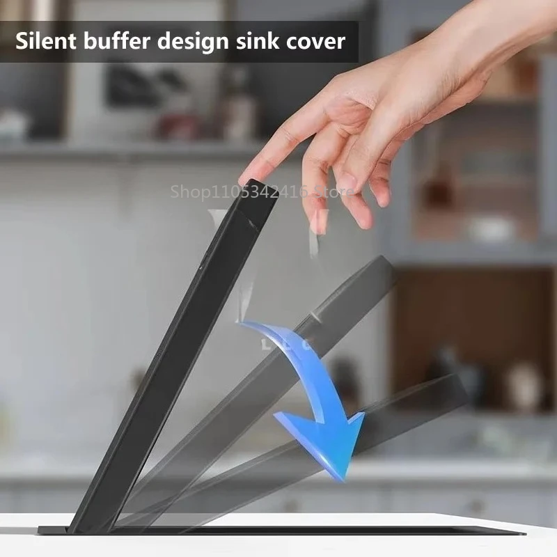 Handmade Single Bowl 304 Stainless Steel Nano Black Hidden Kitchen Sink 45x42cm for RV Bar Office Countertop