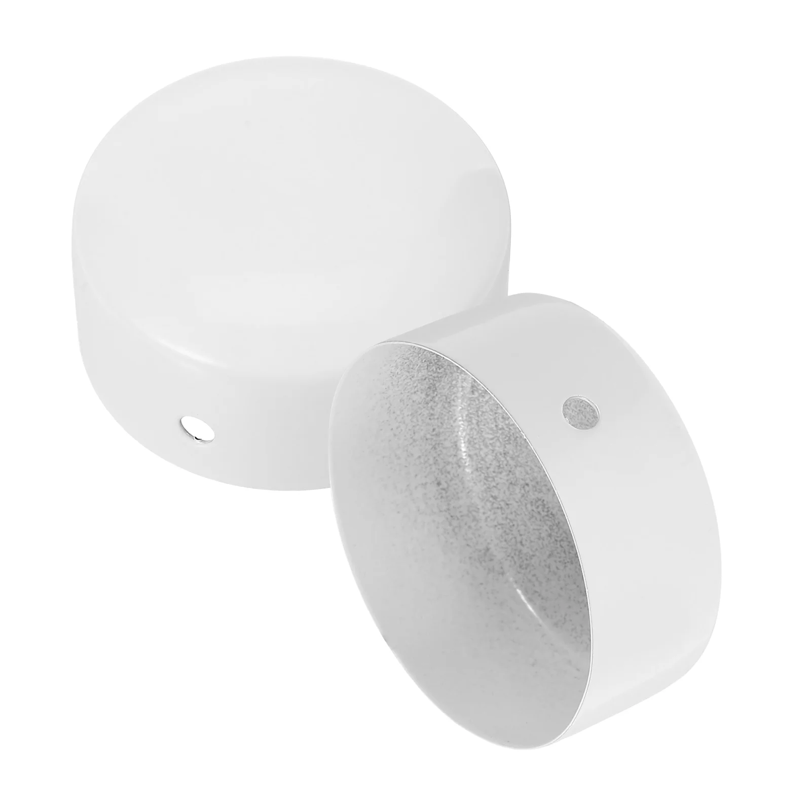 2 Pcs Stainless Steel Handrail Cover Sealing Railings Cap Metal Stair Caps Armrest Deck