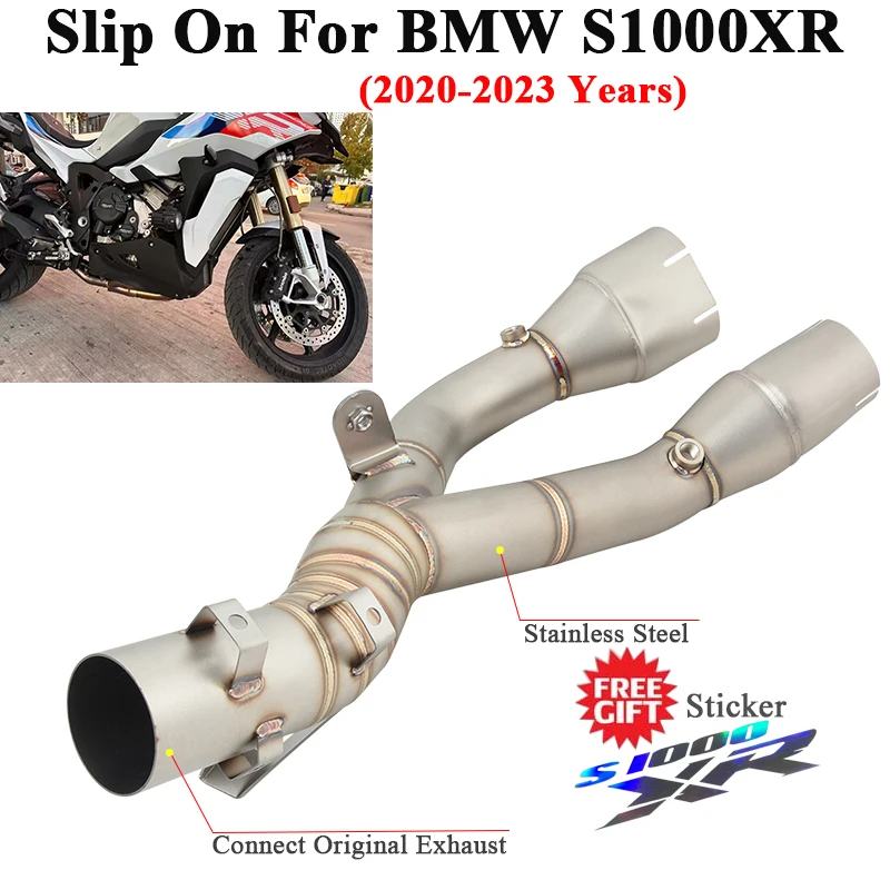 

Slip On For BMW S1000XR S1000 XR 2020 - 2023 Motorcycle Exhaust Escape System Stainless Steel Link Pipe Connect Original Muffler