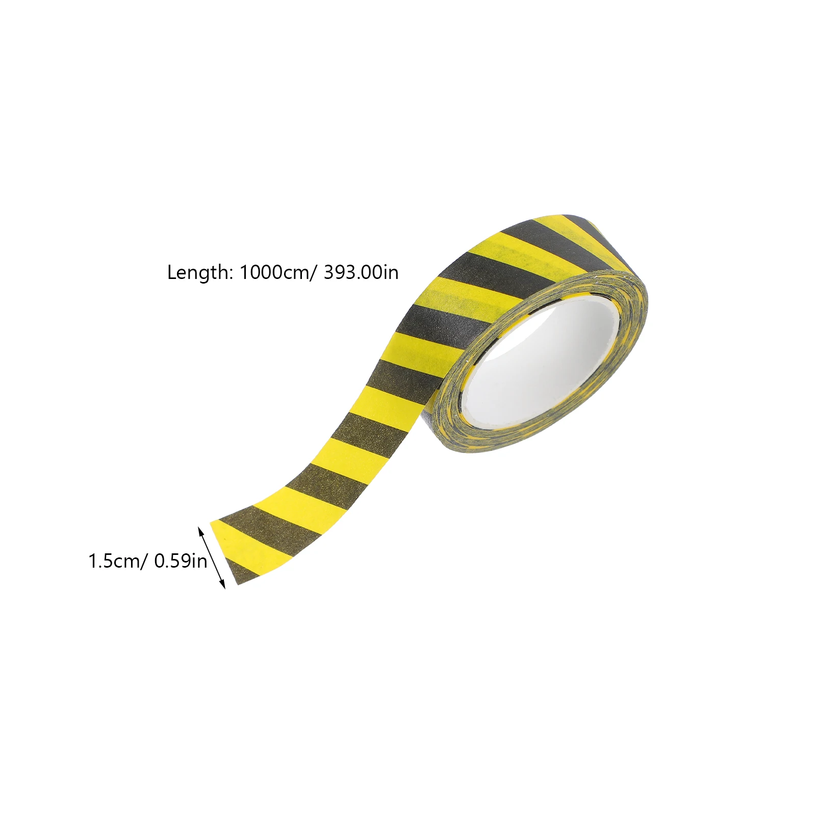 Ruban de signalisation micro-réfléchissant, mini-ruban de signalisation routière, design de signalisation miniature, autocollant de sol créatif, adhésif réutilisable