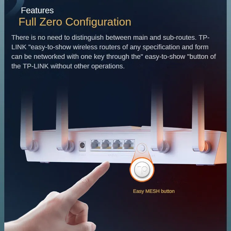 Repetidor inalámbrico TP-LINK WiFi6 Route, enrutador Gigabit de Frecuencia Dual de 2,4g y 5g, amplificador WIFI de 3000M, punto de acceso de malla para el hogar XDR3010