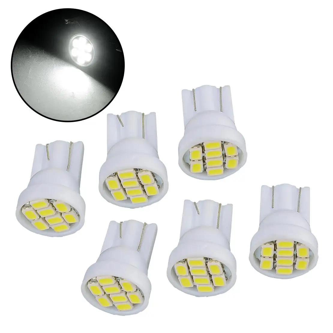6 uds 6000K blanco LED tablero calibre clúster bombillas aptas para Chevrolet C10 C20 C30 camión 1973-1987