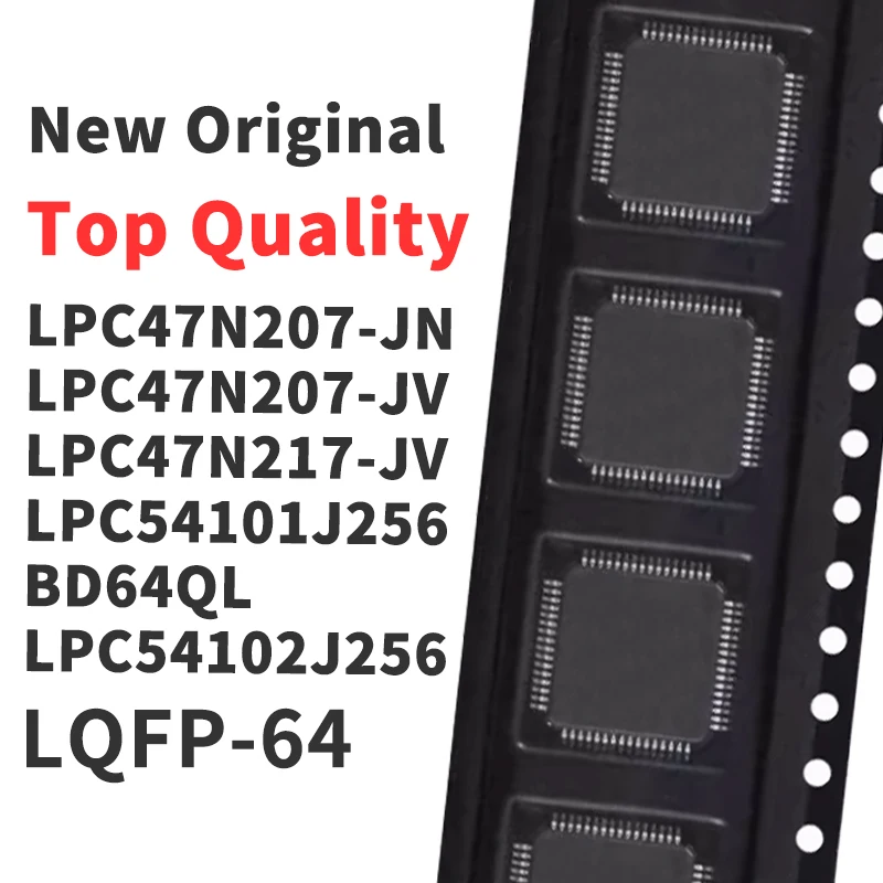 

(1 шт.) LPC47N207-JN LPC47N207-JV LPC47N217-JV LPC54101J256BD64QL LPC54102J256BD64QL LPC54102J512BD64QL QFP-64