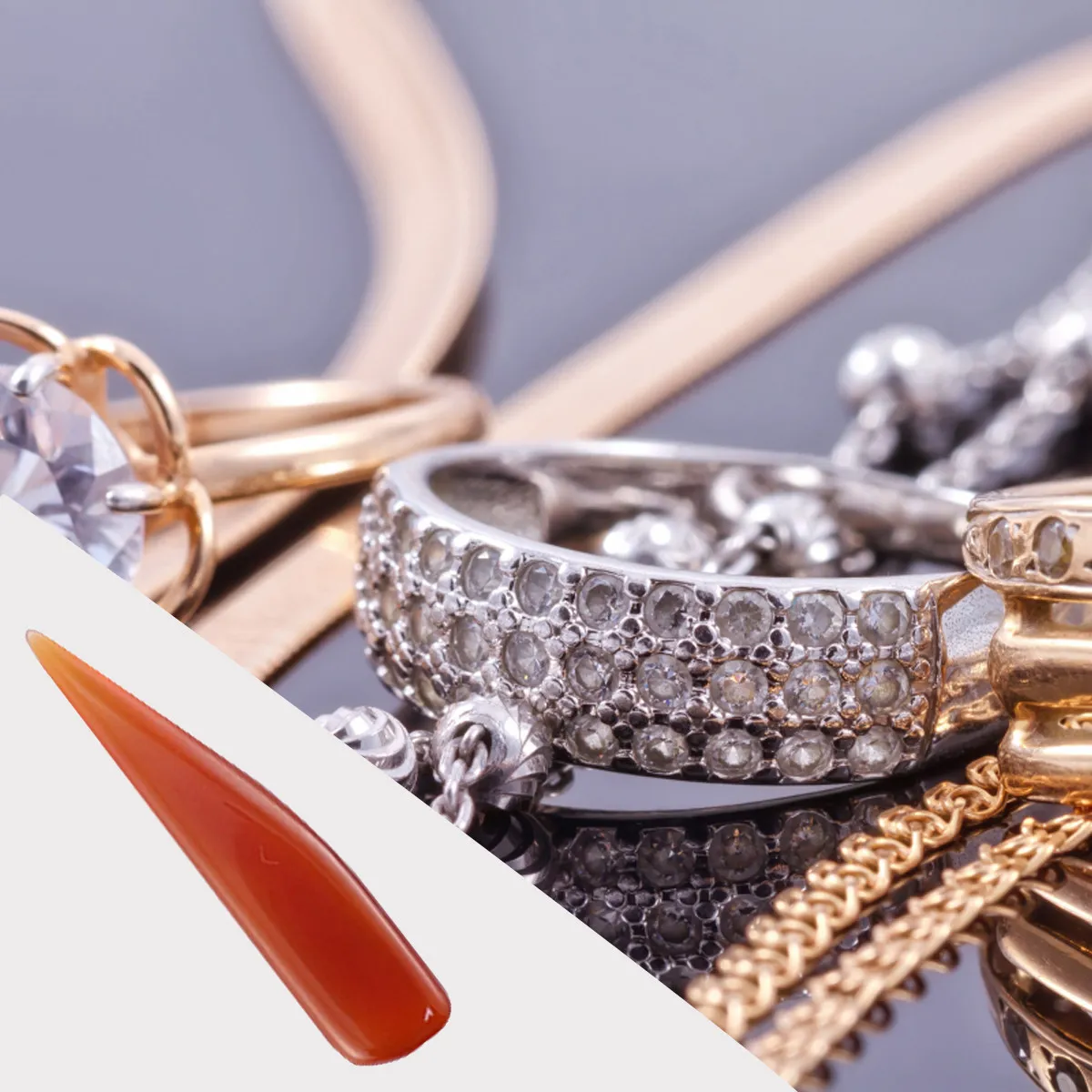 

Набор из 3-х инструментов для ухода за ювелирными изделиями: полировщик из натурального агата для золотых и серебряных украшений, компактный, легкий, удобный для переноски