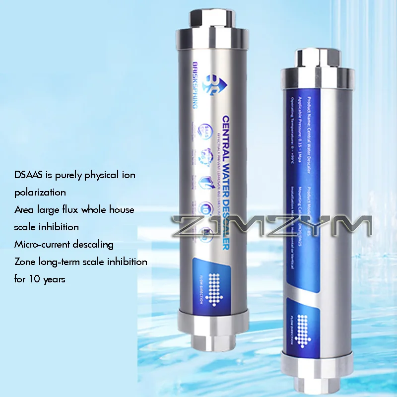 StainlessSteel Central Water Descaler High Efficiency Turbine Chip Scale Inhibitor Water Softener Descaler Conditioner