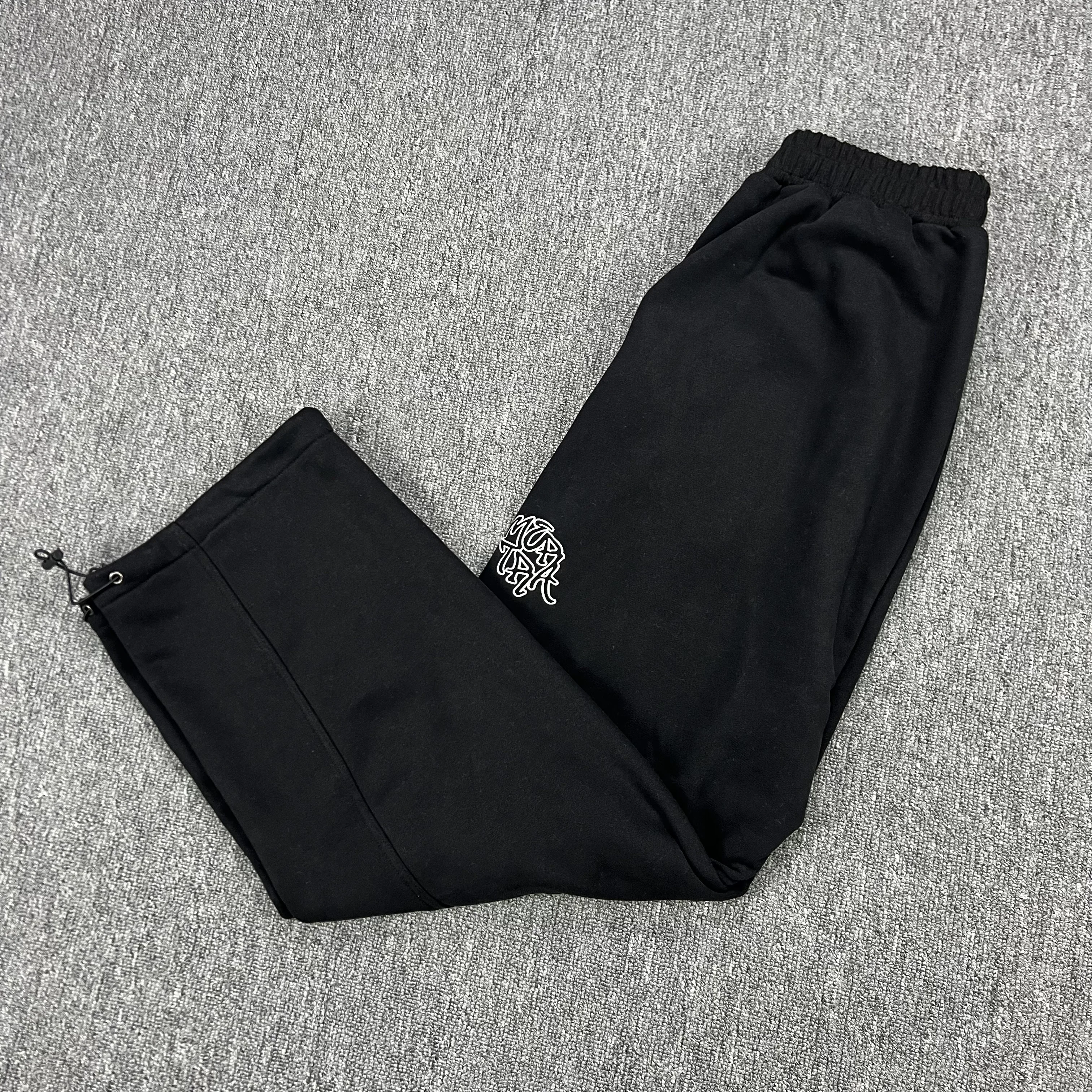 

Mertra Splice Color Embroidery Logo Clothes Men Women Winter Autumn Casual Loose Sweatpants