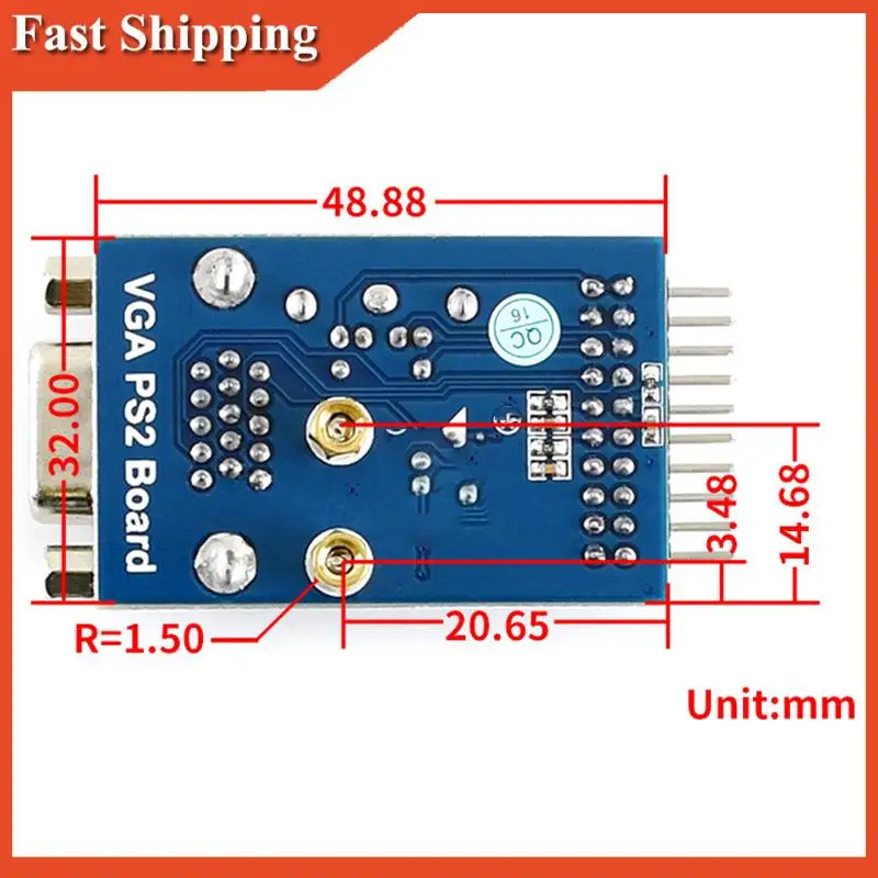 Эффективный модуль VGA к PS2 Тестовый модуль VGA PS2 Плата адаптера Плата разработки
