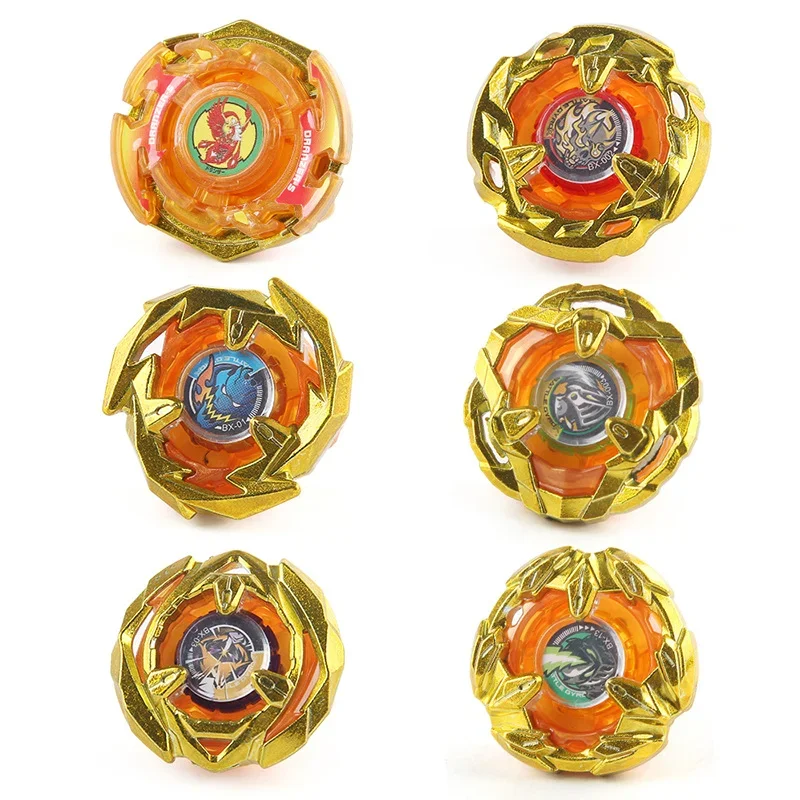 Takara Tomy Burst Gyro X Series Toys 6 BX Gyro Gold Edition Persistent Attack Defense Combat Gyro Beyblade Stadium