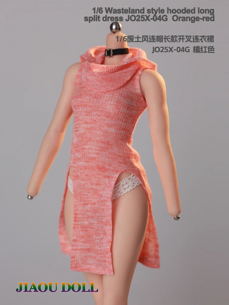 JO25X-04 Sukienka dziergana w skali 1/6 pasująca do modelu ciała figurki akcji 12 cali