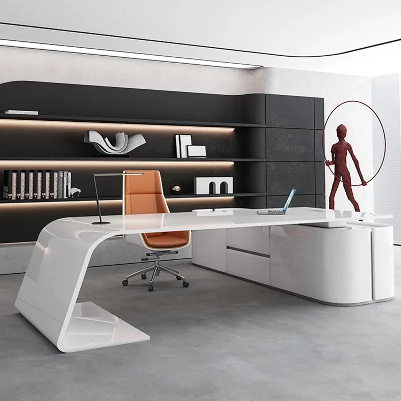 

Advanced Paint Office Desks Designer Creative High-end Boss Desk Furniture Study Table Desk Folding Table Wall Table Folding