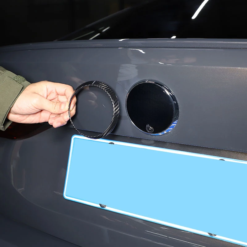 

Для BMW 4 серии G26 2021-2023: наклейки-накладки на задний логотип из настоящего карбона, декоративные аксессуары для тюнинга автомобиля