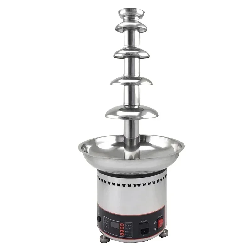 

Шоколадный фонтан, пятислойный креативный дизайн, машина для плавления и нагрева шоколада, горячий горшок «Водопад», горячий горшок 110 В/220 В