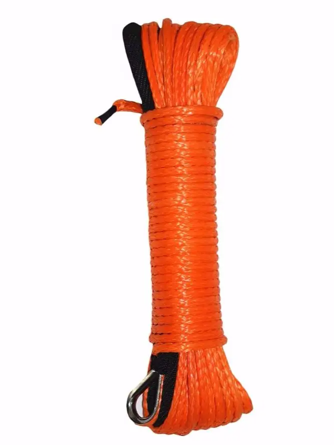 

Orange 5mm*15m ATV Winch Line,Synthetic Winch Rope for Autos Accessories
