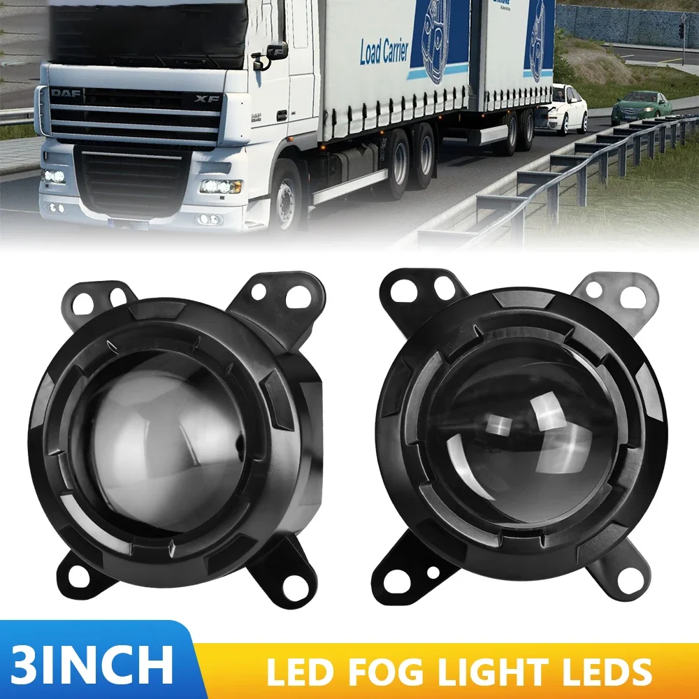 

3-дюймовый светодиодный проектор-маяк, бифокальная линза для даф-грузовика, 1000 Вт, HID, биксеноновый, дальнего и ближнего света для ярких линз, противотуманная фара