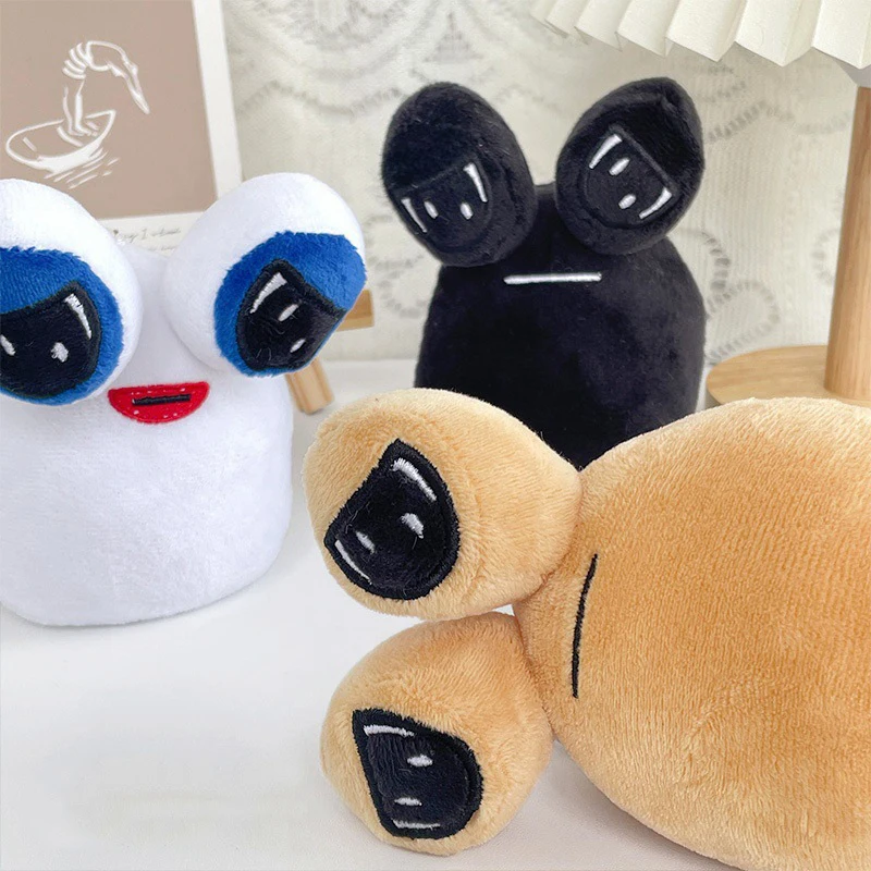 Game My Pet Alien Pou Plush Keychain Plush Doll Toys Furdiburb Emotion Big Eyes Alien Pendant Pou Keyring Backpack Charms Gifts