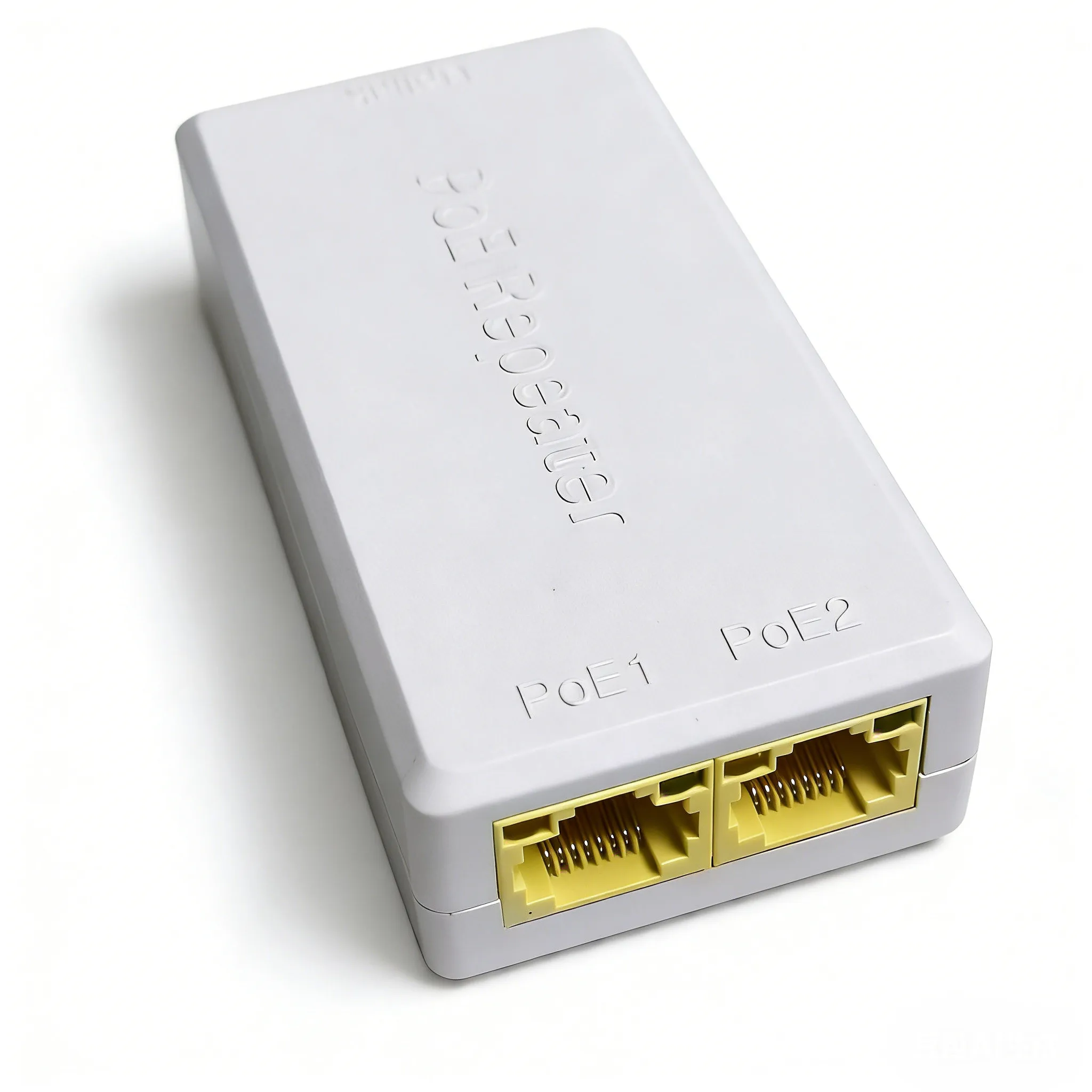 100Mbps 1 to 2 Port POE Extender Network Switch Repeater IEEE802.3af/at Compatible with PoE Switch NVR IP Camera AP