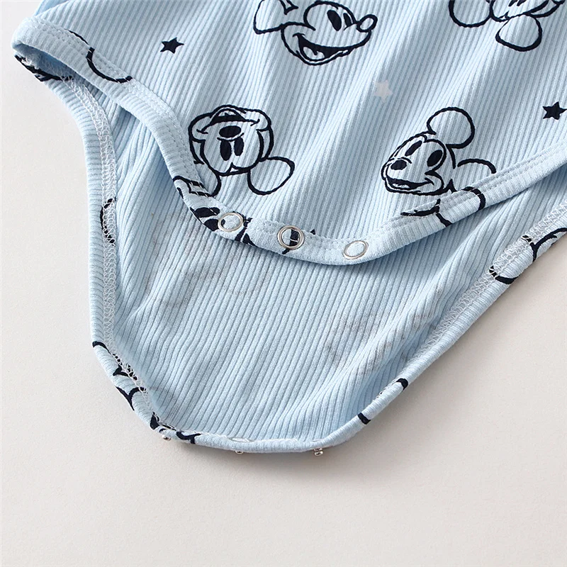 Newborn Baby Clothes Sets Spring Autumn Mickey Mouse Printed Romper + Pant 2Pcs Baby Boy Girl Clothing