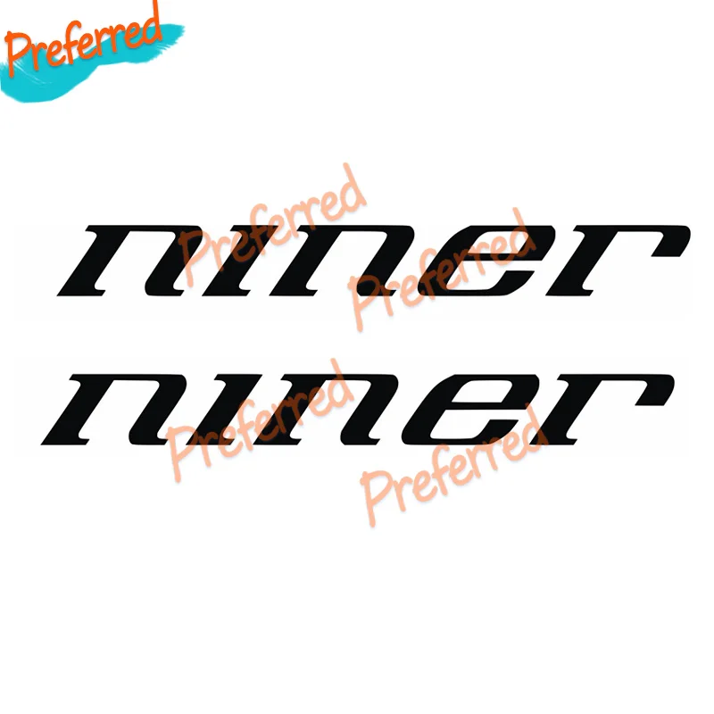 2x Stickers Vinilo Pegatinas - NINER - Vinyl Amortiguador Shock Absorver Customizable in Any Sticker Size -No Background