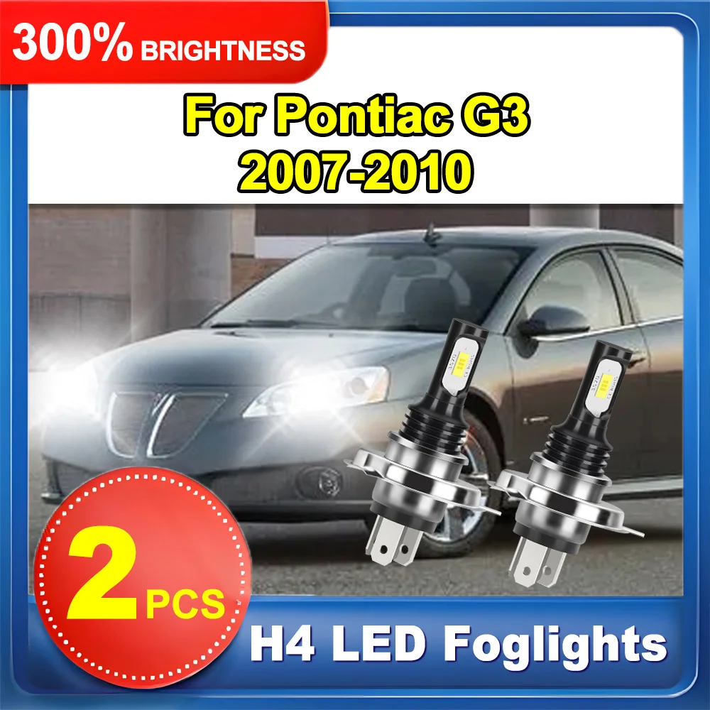 

12V H4 High Power Car LED Fog Light 6000K White 90W High Power Auto Front Fog Lamp 20000LM CSP Chips For Pontiac G3 2007-2010