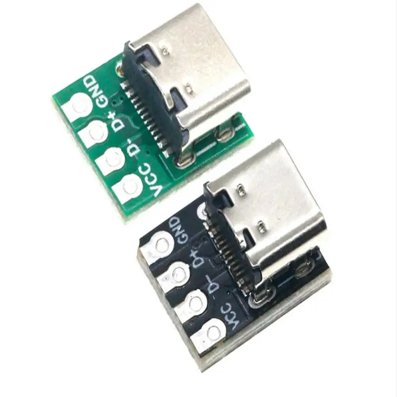 TYPE-C Motherboard Test Board Double-sided Positive And Negative Connector USB3.1 16P To 2.54 High Current Power Adapter Board