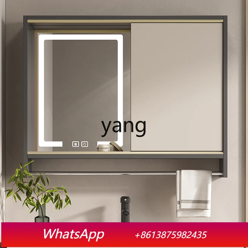 LH hidden bathroom cabinet smart toilet push-pull wall-mounted mirror cabinet
