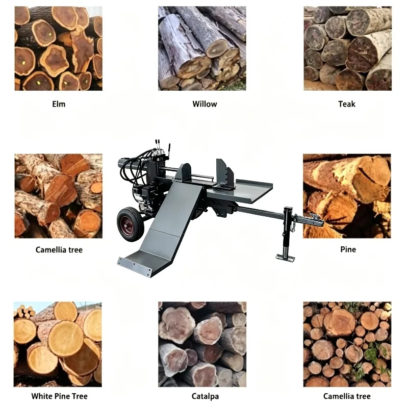 Vertical log splitter for home use Compact firewood splitter 5 ton Cutter Machine Horizontal Log Splitter with Log Cradle CE