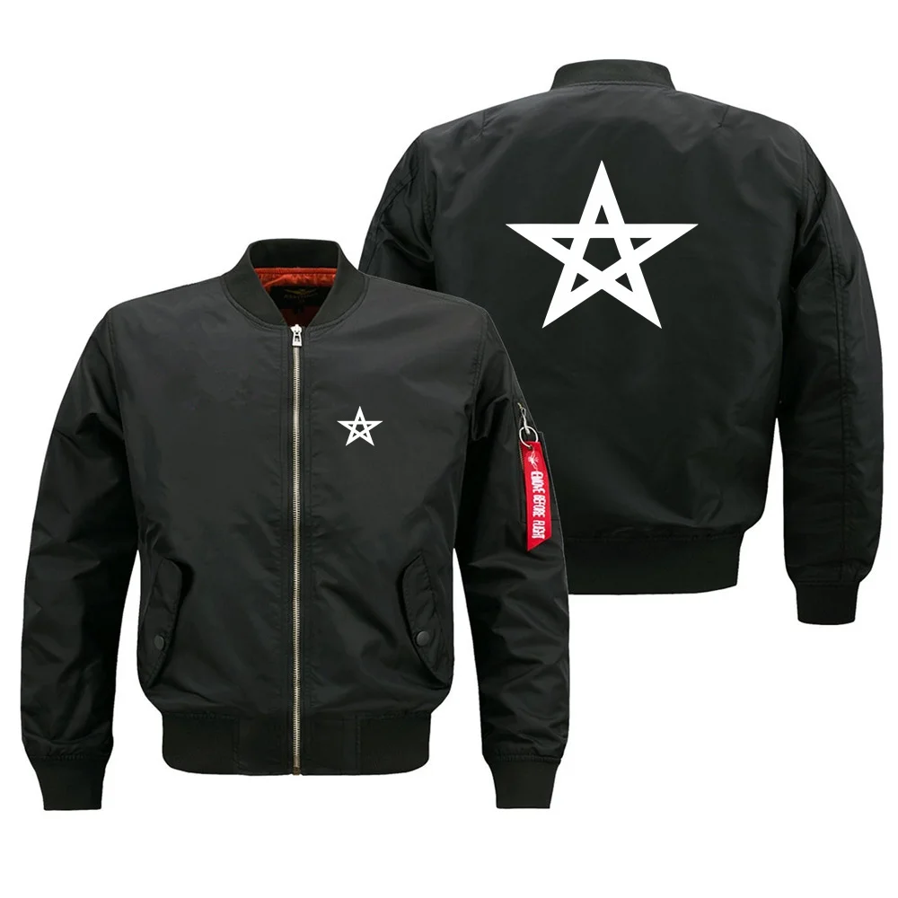 New Morocco Flag Military Flight Men Ma1 Bomber Jacket Outdoor Windproof Man Baseball Coats