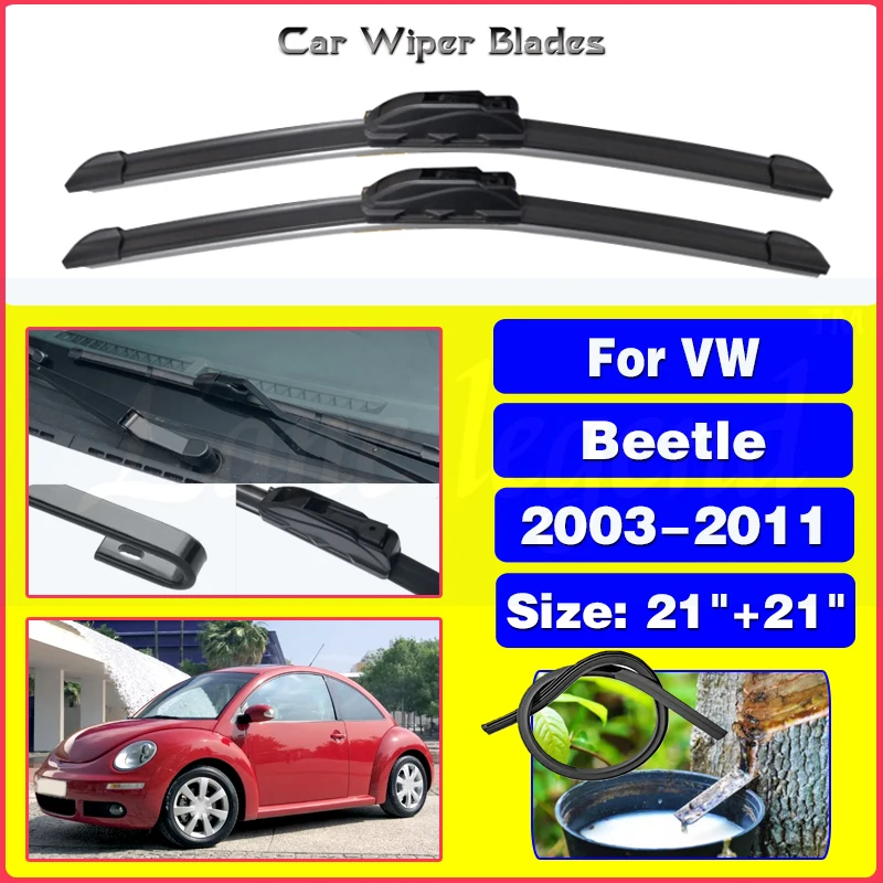 

Car Wiper For Volkswagen VW New Beetle 2003-2011 Front Windscreen Windshield Wipers Blade Car Accessories 2008 2009 2010 21"21"