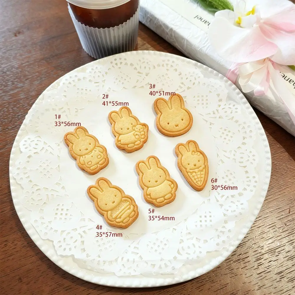 Miffy Bunny Cookie Cutter Set Rabbit Biscuit Mold Fondant Stamp PLA Baking Mold DIY Pastry Cake Decor Cartoon Bunny Baking Tool