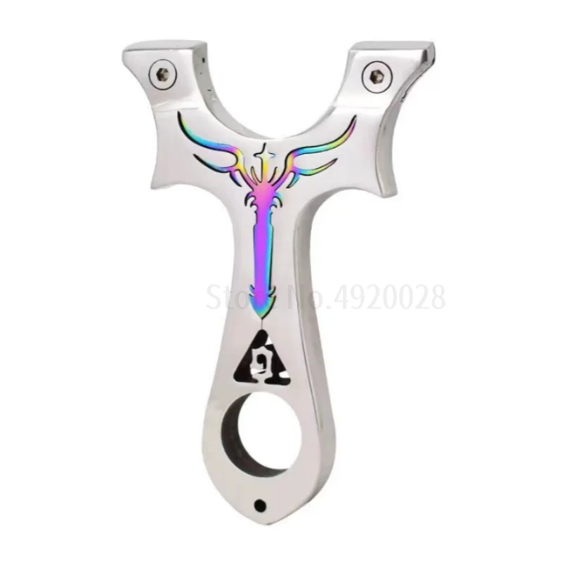 Colorful Stainless Steel Slingshot Hunting Shooting Catapult High Precision Slingshot Entertainment Tactical Shooting Equipment