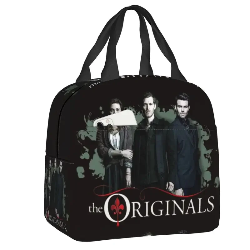 Klaus Hayley And Elijah Resuable Lunch Boxes Multifunction The Vampire Diaries Cooler Thermal Food Insulated Lunch Bag Office