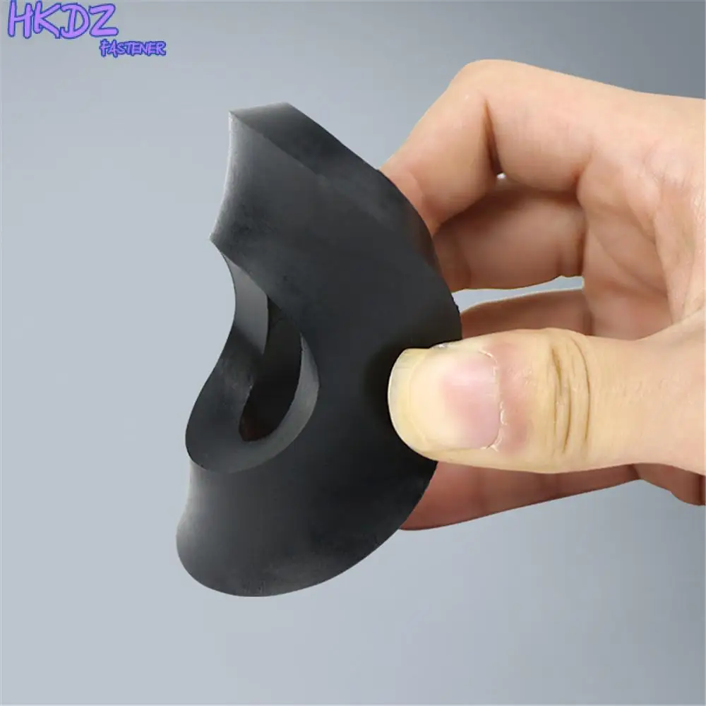 Black Punchdown Mattress Block Round Sheet Shock Absorbing Abrasion Pressure Resistant Rubber Pad Elastic Rubber Punching Pad