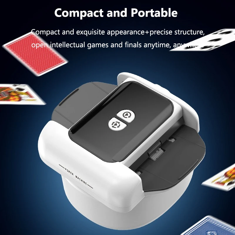 Rechargeable Automatic Card Shuffler Electric Shuffling Cards Machine Playing Poker Tool Device For Games Home Party Camping