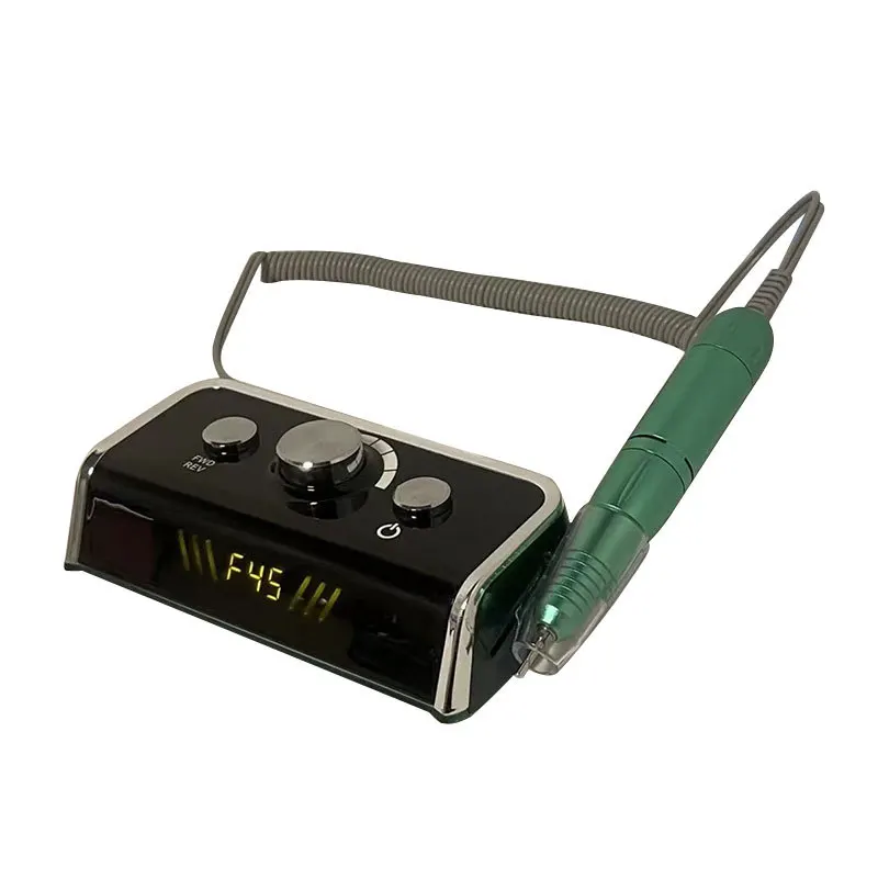 Nuovo smerigliatrice per unghie Display da tavolo Smerigliatrice per accumulo di energia 45000 giri/min Smerigliatrice per unghie professionale con scarico transfrontaliero