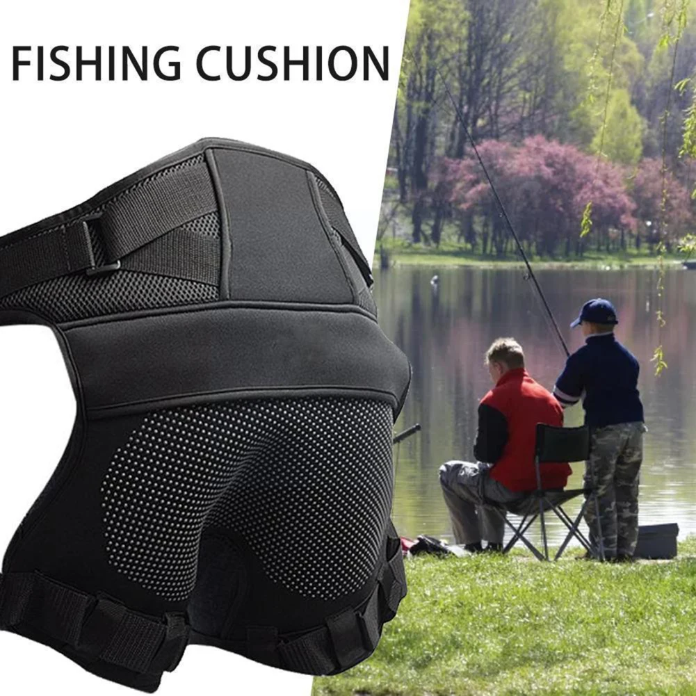 Fishing Cushion Anti-slip Hip Pad Breathable Adjustable Seat Cushion Outdoor Sunline Neoprene Rubber For Fishing Outdoor Cushion