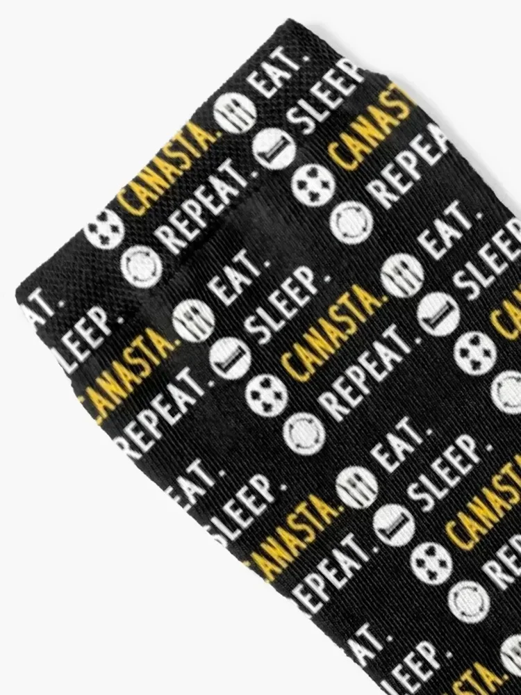 EAT. SLEEP. CANASTA. REPEAT. Socks man soccer anti-slip summer heated Socks Women Men's
