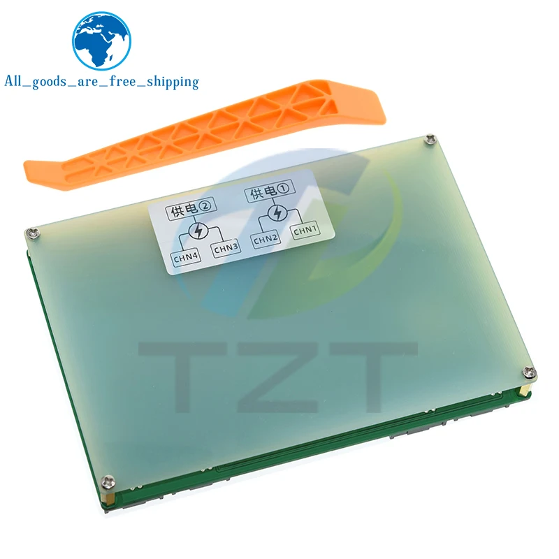 Type-C LCD 4 Channel Display Battery Capacity Tester MAh Lithium Digital Battery Detector Module for 18650 Battery Tester