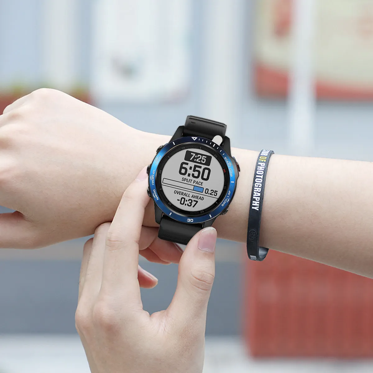 

Chic Metal Bezel Ring Watch Protective Case Stainless Steel Shell Upgrade Frame Fashion Watch Accessories Compatible