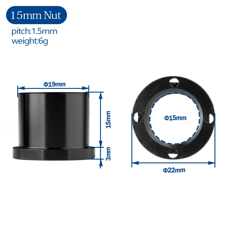 BXT Bicycle Fork Thru Axle M15x1.5mm Nut 1.5mm Thread Axle Nuts M12 Bicycle Accessories