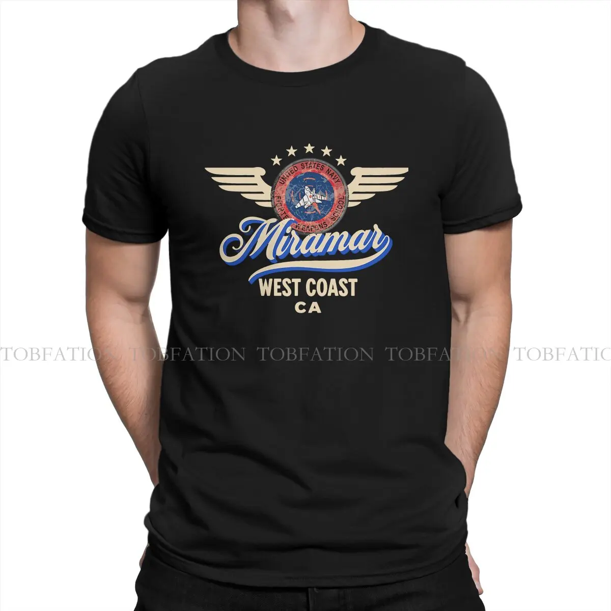 Top Gun Maverick Film TShirt for Men Maverick Miramar CA Classic Soft Casual Sweatshirts T Shirt Novelty Trendy Loose