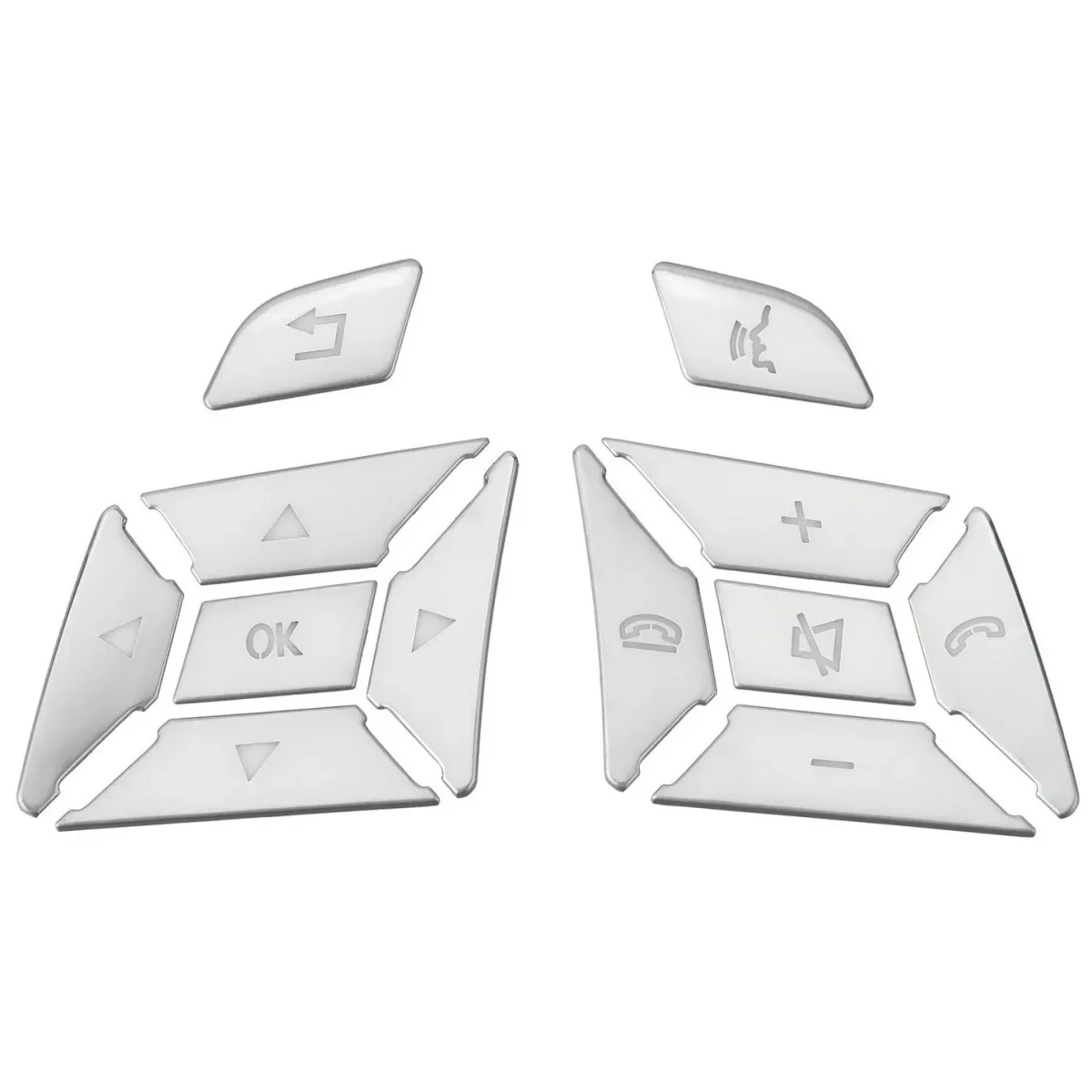 Car Steering Wheel Button Cover Trim Switch Decoration For Mercedes Benz A B C E ML GL CLA GLA GLK SL Class W176 W246 W212 W204
